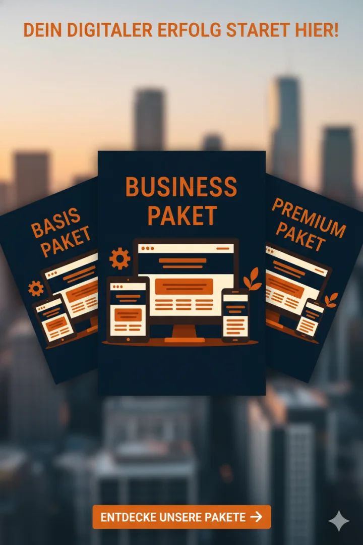 Websitepakete Basis, Business, Premium